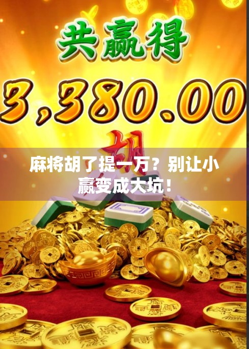 麻将胡了提一万？别让小赢变成大坑！