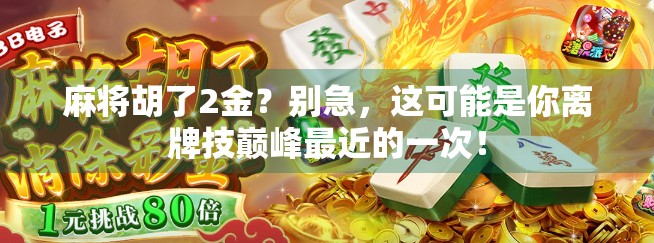 麻将胡了2金？别急，这可能是你离牌技巅峰最近的一次！