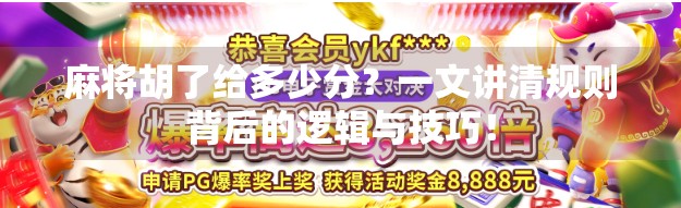 麻将胡了给多少分？一文讲清规则背后的逻辑与技巧！